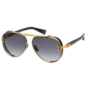Balmain 125A Captaine GLD BLK - Oculos de Sol