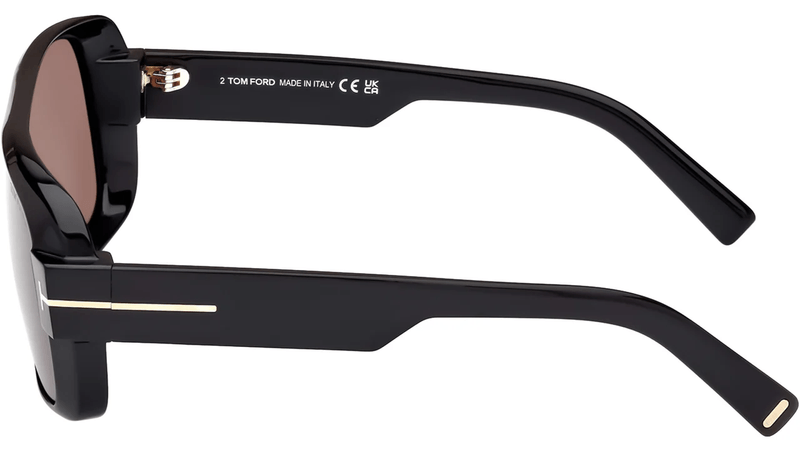 Tom Ford Turner FT1101 01A Black Smoke--