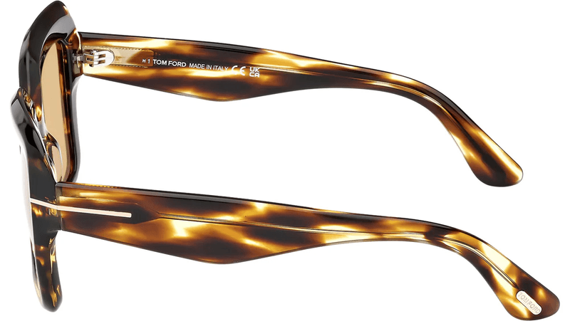 Tom Ford Esme FT1157 52E Striped Havana Brown--